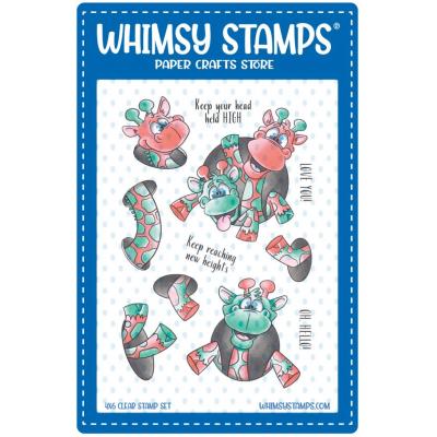 Whimsy Stamps Stempel - Giraffes, Oh Hello